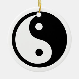 Ornamento De Cerâmica Yin Yang