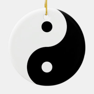 ORNAMENTO DE CERÂMICA "YIN YANG "