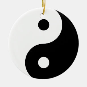 Ornamento De Cerâmica Yin Yang Ornament