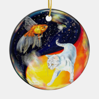 Ornamento De Cerâmica Yinyang