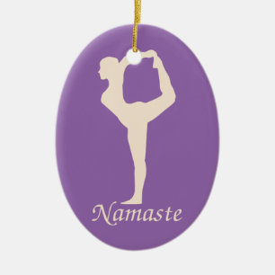 Ornamento De Cerâmica Yoga