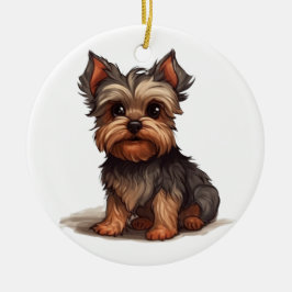 ORNAMENTO DE CERÂMICA YORKIE -993-