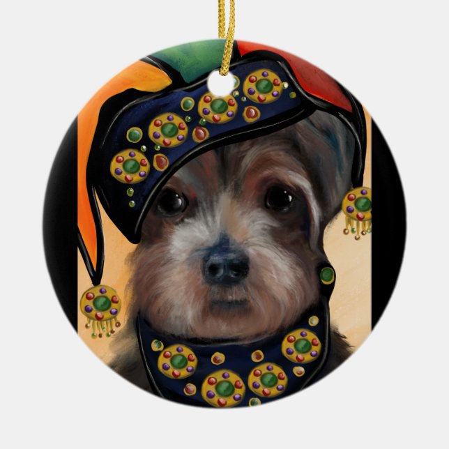 ORNAMENTO DE CERÂMICA YORKIE POO (Frente)