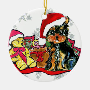 ORNAMENTO DE CERÂMICA YORKIE POO