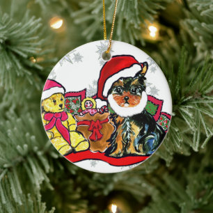 ORNAMENTO DE CERÂMICA YORKIE POO