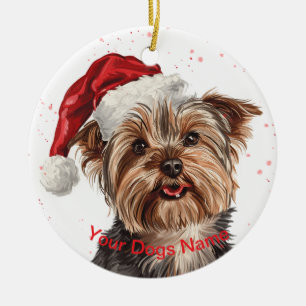 Ornamento De Cerâmica Yorkshire Terrier