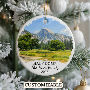 Ornamento De Cerâmica Yosemite Half Dome Personalizado, Califórnia Custo