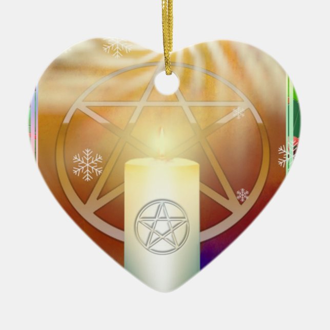 Ornamento De Cerâmica Yule Sun (Frente)