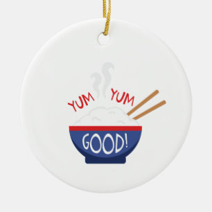 Ornamento De Cerâmica Yum Yum Bom