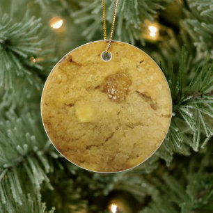 Ornamento De Cerâmica Yummy Apple Caramel Cookie Natal
