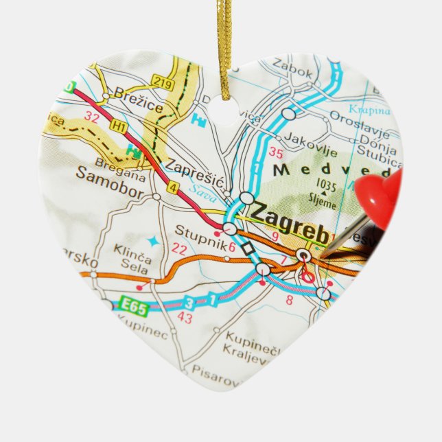 Ornamento De Cerâmica Zagreb, Croatia (Frente)