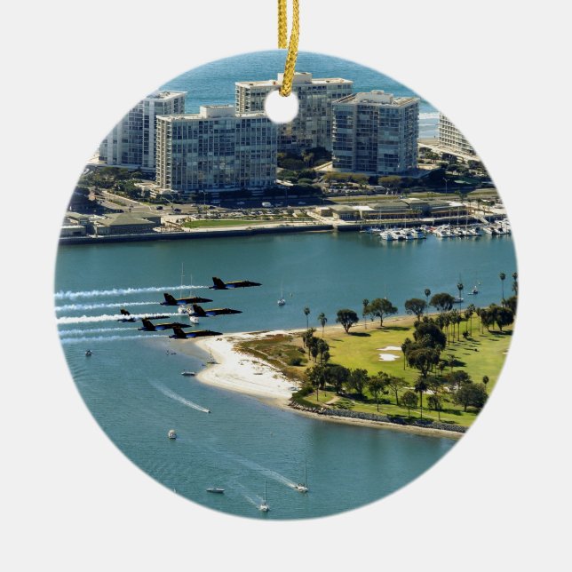 Ornamento De Cerâmica Zangões de San Diego (Frente)