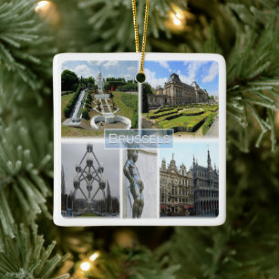 Ornamento De Cerâmica zBE005 BRUXELAS, Manneken Pis, Bélgica,