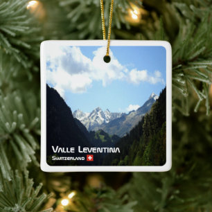 Ornamento De Cerâmica zCH020 LEVENTINA VALLEY Swiss,