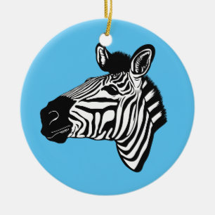 Ornamento De Cerâmica Zebra