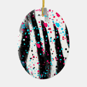Ornamento De Cerâmica Zebra