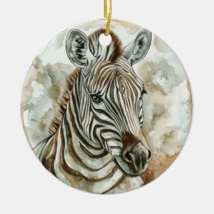 Ornamento De Cerâmica Zebra Wild Tame e Coleção de Eternos