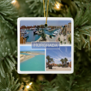 Ornamento De Cerâmica zEG065: Matique do Mar Vermelho de HURGHADA no Egi