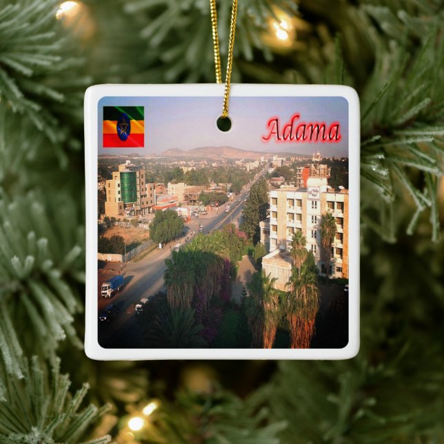 Ornamento De Cerâmica zET004 ADAMA, Etiópia, África, (Árvore)