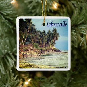 Ornamento De Cerâmica zGA008 LIBREVILLE, Gabão, África,