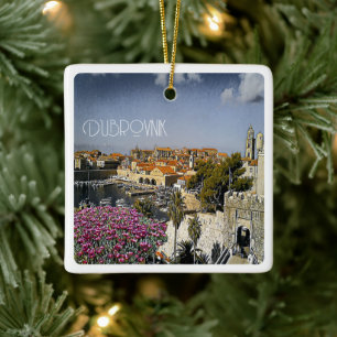 Ornamento De Cerâmica zHR019 DUBROVNIK, Croácia,