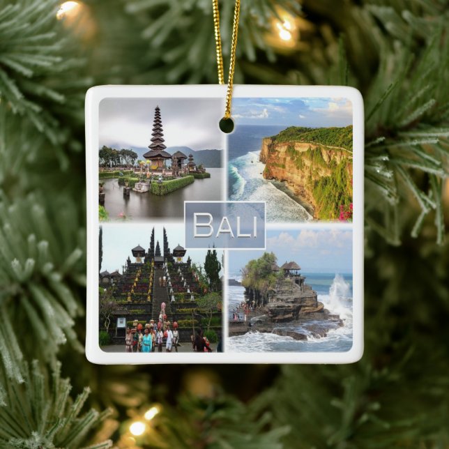 Ornamento De Cerâmica zID006 BALI, Indonésia, Ásia, (Árvore)