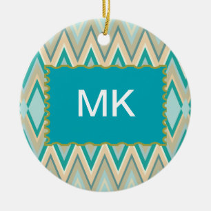 Ornamento De Cerâmica zigzag-phones diagonais