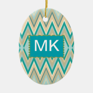 Ornamento De Cerâmica zigzag-phones diagonais