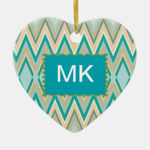 Ornamento De Cerâmica zigzag-phones diagonais