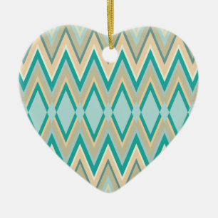 Ornamento De Cerâmica zigzag-phones diagonais