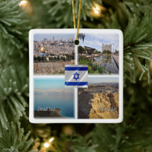 Ornamento De Cerâmica zIL006 TEL AVIV JERUSALEM, Israel,
