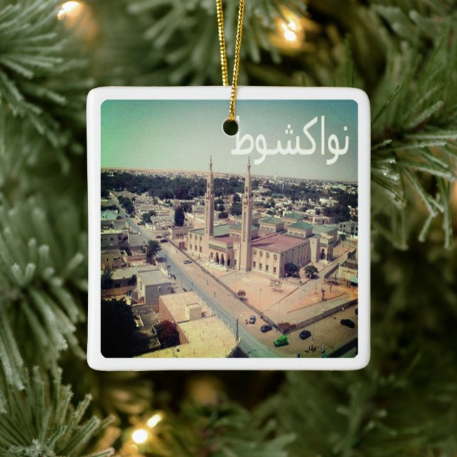 Ornamento De Cerâmica zMR.009 NOUAKCHOTT, Mauritânia, África, (Árvore)