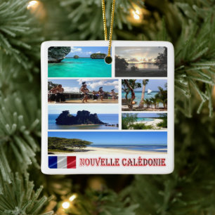 Ornamento De Cerâmica zNC003 NOVA CALEDÓNIA, mosaico, Oceânia,