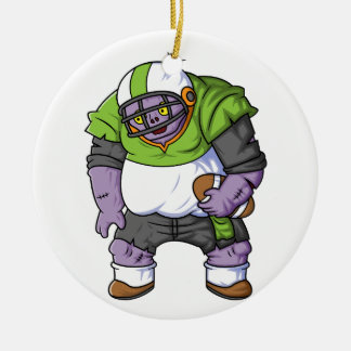 Ornamento De Cerâmica zombie americano assustador desenho animado