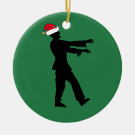 Ornamento De Cerâmica Zombie Papais noeis Engraçado Natal