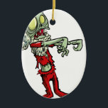 Ornamento De Cerâmica zombie santa claus do xma<br><div class="desc">"papais noeis zombie""natal zombie",  "santa claus",  "natal engraçado",  "natal feio",  xmas,  natal,  papais noeis,  zombie,  halloween,  inédito "natal assustador" "natal do pesadelo" "dia dos mortos",  "dia de los muertos",  "horror verde vermelho" assustador</div>