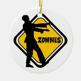 Ornamento De Cerâmica Zombis do cuidado