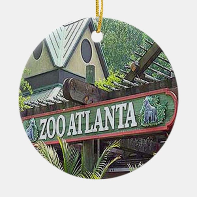 Ornamento De Cerâmica Zoo Atlanta, Zoo Atlanta Ornament, Zoo Atlanta  (Frente)