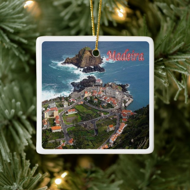 Ornamento De Cerâmica zPT013 MADEIRA Port Moniz, Portugal Europa, (Árvore)