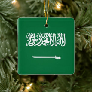 Ornamento De Cerâmica zSA001 Arábia Saudita FLAG,