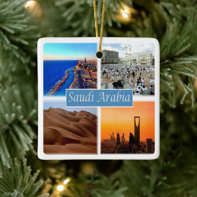 Ornamento De Cerâmica zSA010 ARÁBIA SAUDITA, Ásia, (Árvore)