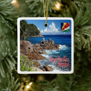 Ornamento De Cerâmica zSC011 MAHE', Seicheles, África,