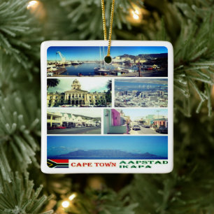 Ornamento De Cerâmica ZZA007 CAPE TOWN, MOSAIC, África do Sul,