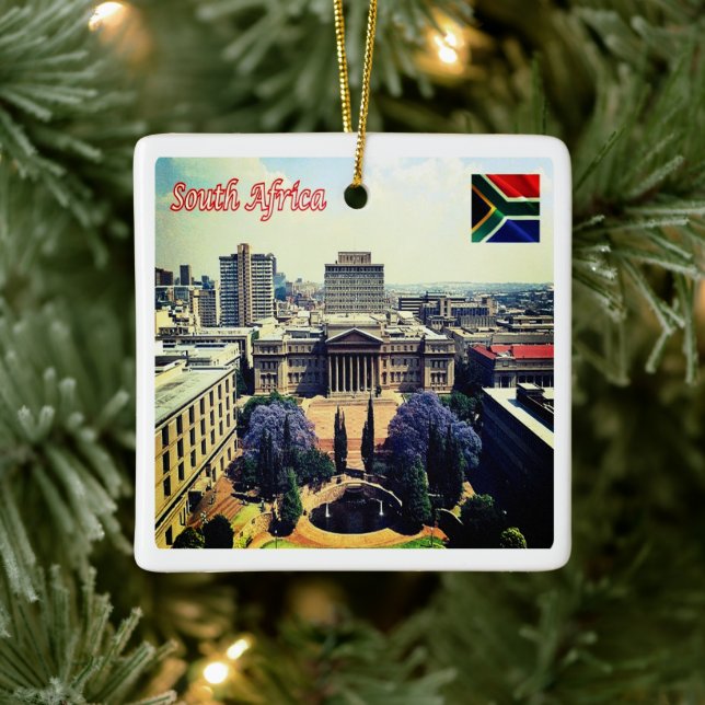 Ornamento De Cerâmica zZA022 SUL AFRICA, Wits University, (Árvore)