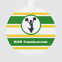 Ornamento de Cheerleaderes Dourado e Verde persona