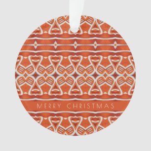 ORNAMENTO DE CÍRCULO ACRÍLICO DE GINGERBREAD + Tex