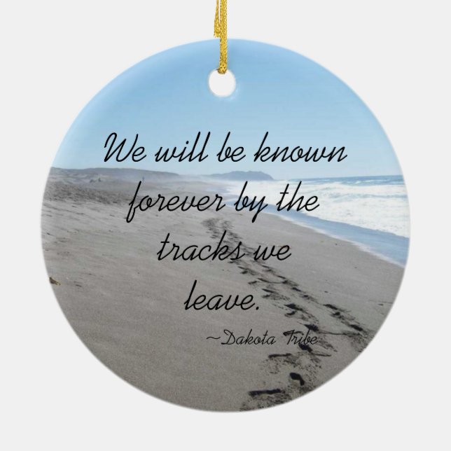 Ornamento de Citação de Dakota Tribe (Traseira)