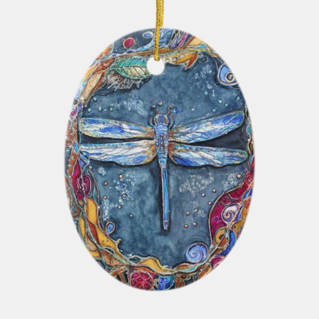 Ornamento de cobre da libélula de PMACarlson (Frente)