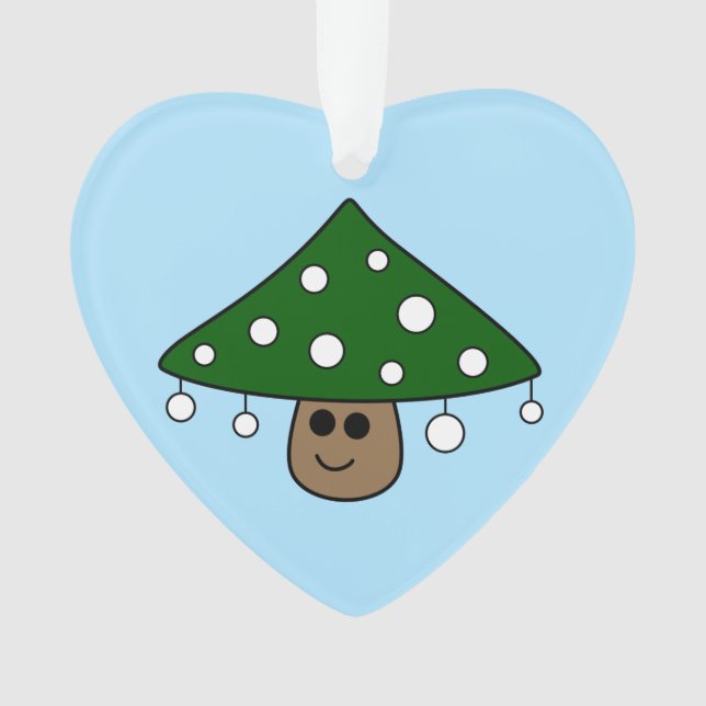 Ornamento de Cogumelo da Árvore de Natal (Frente)