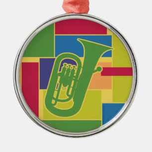 Ornamento de Colorblocks do Euphonium